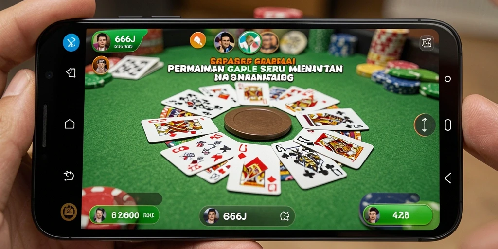 Screenshot permainan Gaple yang menarik dan seru.