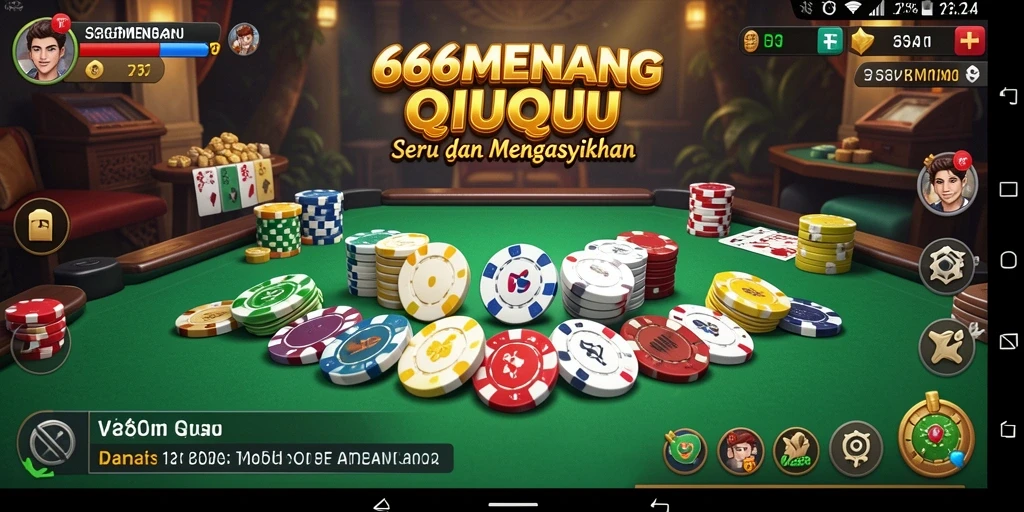 Gameplay seru QiuQiu di 666MENANG dalam aksi.