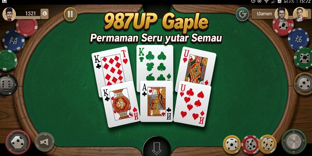 Screenshot gameplay Gaple dengan antarmuka yang menarik.