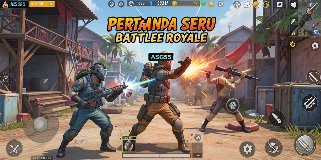 Tampilan gameplay seru dari ASG55 yang penuh aksi.