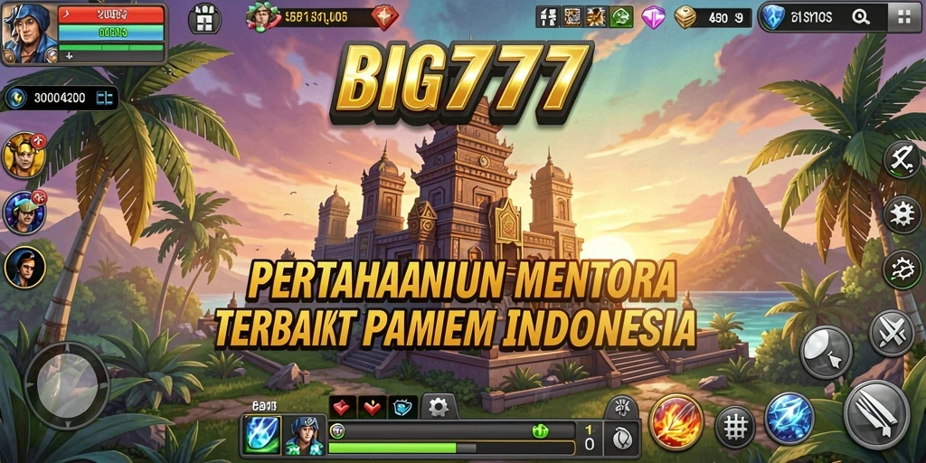 Tampilan seru gameplay Tower Defense di BIG777.