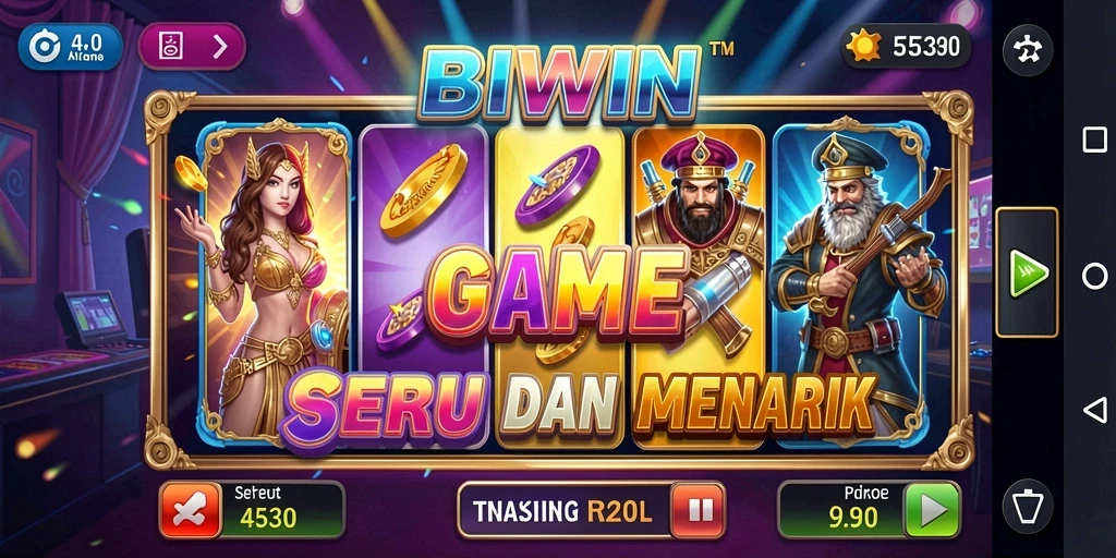 Tampilan gameplay seru dan mengasyikkan dari BIWIN.