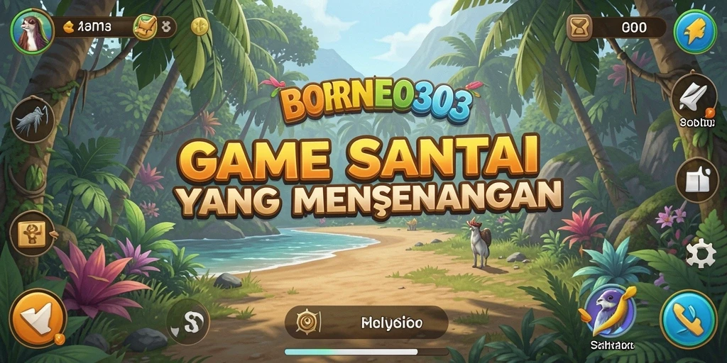 Tampilan menarik dari gameplay BORNEO303 yang penuh warna.