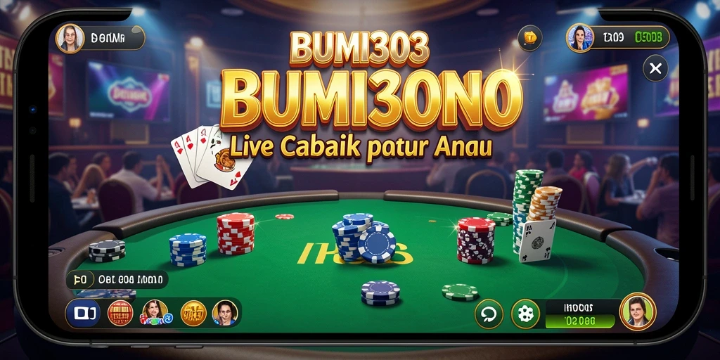 Tampilan gameplay BUMI303 yang mendebarkan di Live Casino.