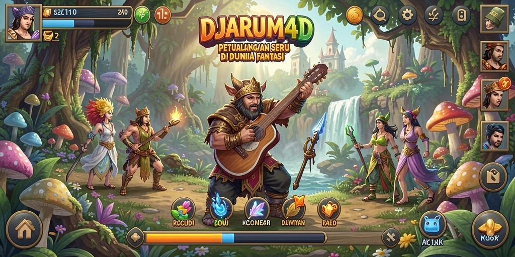 Screenshot utama DJARUM4D menunjukkan gameplay petualangan yang menantang.