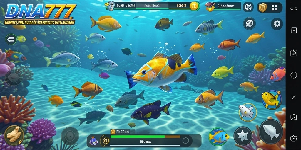 Screenshot gameplay Tembak Ikan DNA777 yang penuh aksi.