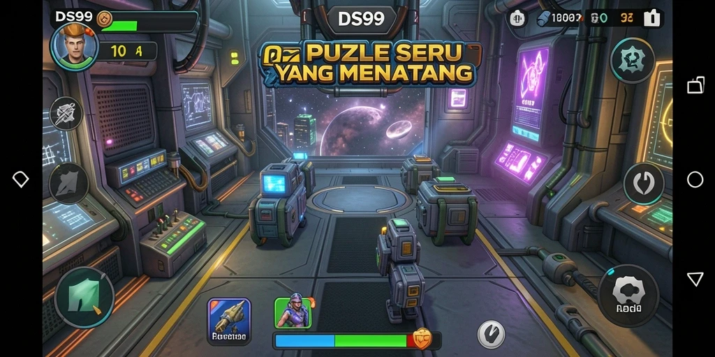 Tangkapan layar gameplay DS99 yang seru dan penuh warna.