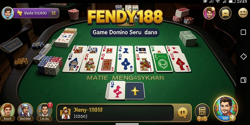 Screenshot gameplay FENDY188 dengan aksi seru permainan Domino.
