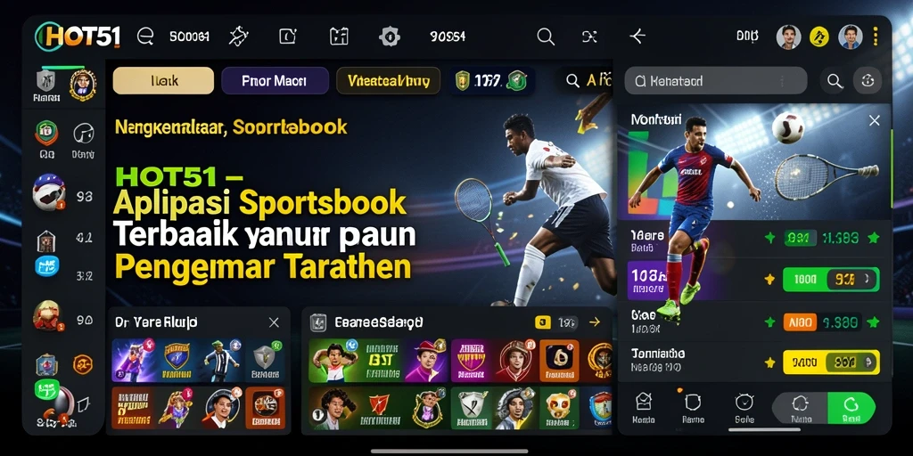 Screenshot HOT51 menampilkan antarmuka taruhan yang dinamis dan interaktif.