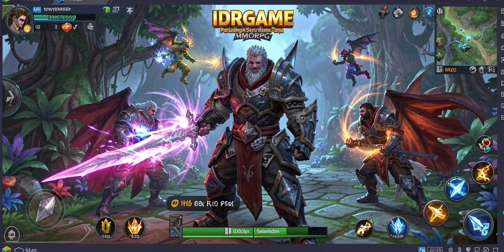 Screenshot gameplay IDRGAME menampilkan aksi seru dalam petualangan MMORPG.