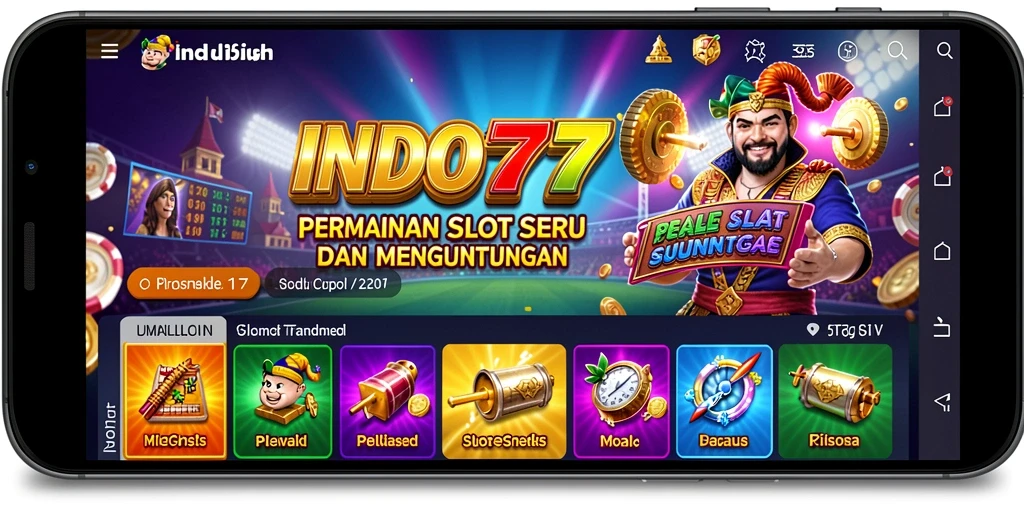 Tampilan gameplay INDO777 yang menarik dan penuh warna.