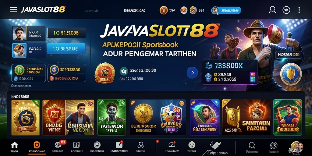 Tampilan gameplay JAVASLOT88 dengan berbagai opsi taruhan olahraga.