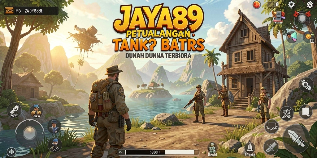 Tangkapan layar utama JAYA89 menampilkan aksi eksplorasi dalam dunia terbuka.