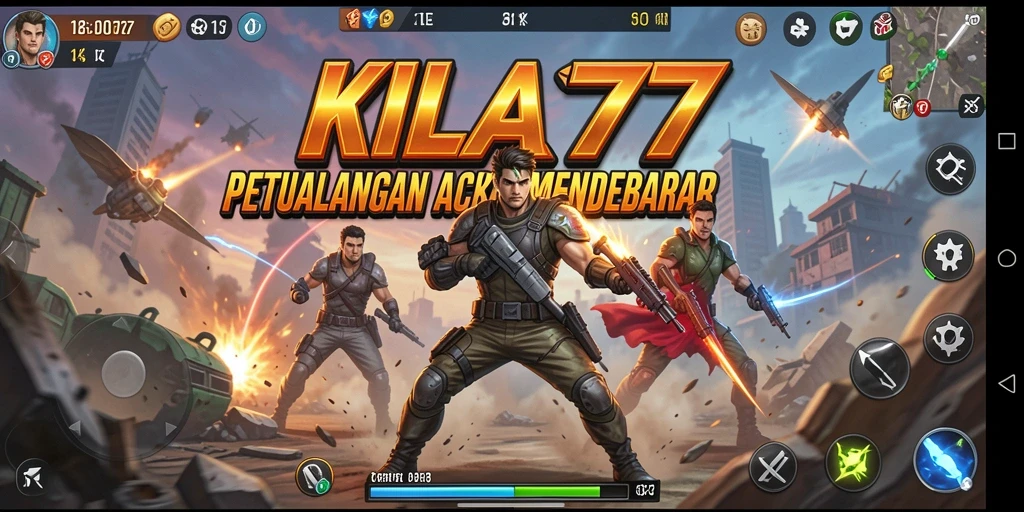 Tampilan gameplay KILAT77 yang menegangkan dan dinamis.