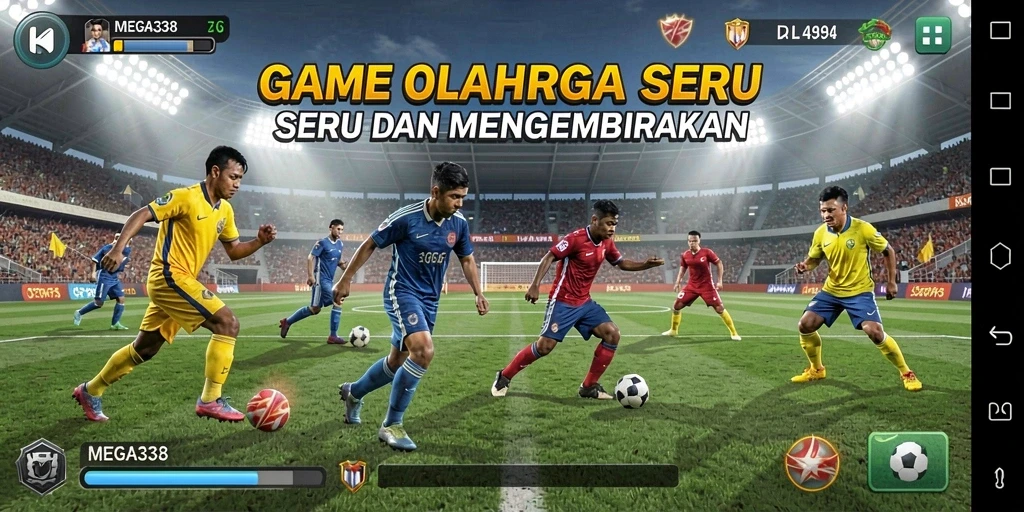 Tampilan gameplay seru dan penuh aksi dari MEGA338.