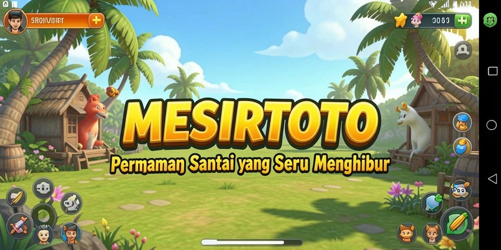 Gambar tangkapan layar gameplay MESIRTOTO menampilkan pengalaman bermain yang santai dan menghibur.