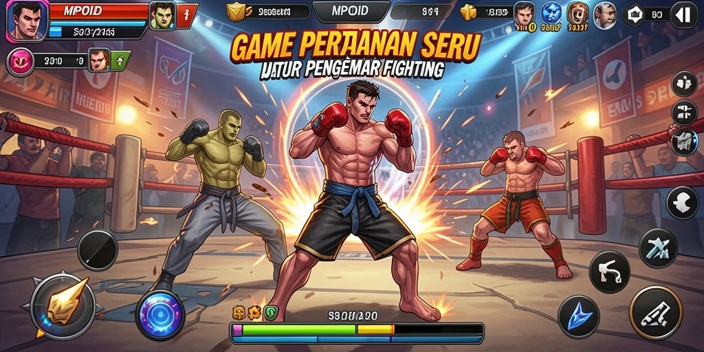 Tampilan screenshot MPOID yang menunjukkan aksi pertarungan yang mendebarkan.