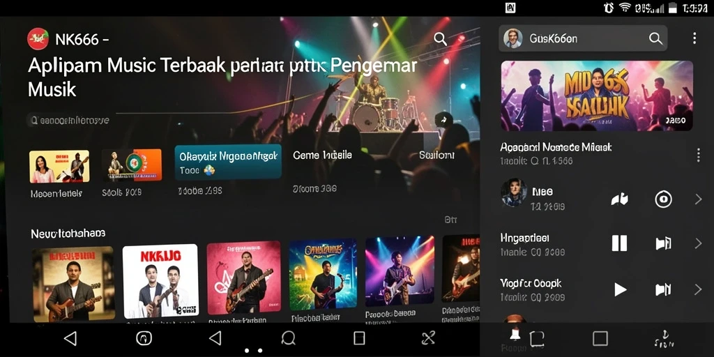 Screenshot NK666 menampilkan pemain bernyanyi dengan semangat.