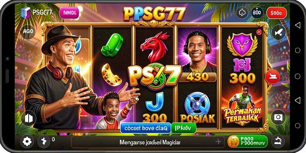 Tampilan menarik gameplay slot dari PSG77 dengan banyak fitur.