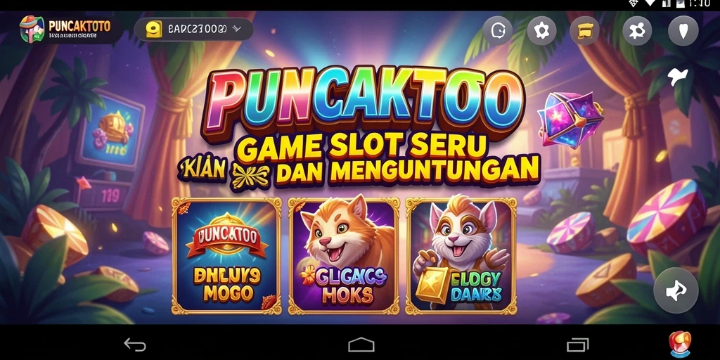 Tampilan gameplay seru dan grafis memukau di PUNCAKTOTO.