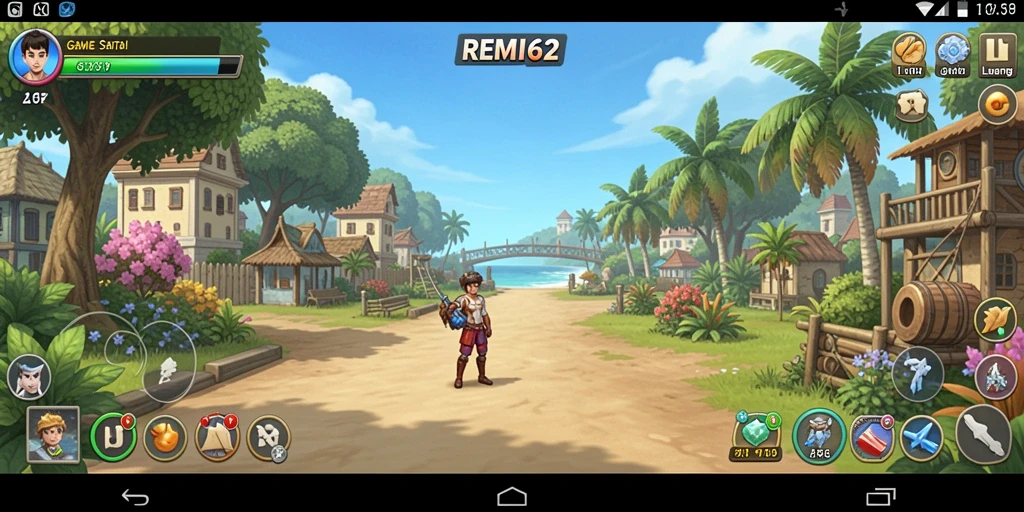 Tampilan gameplay REMI62 yang seru dan penuh warna.