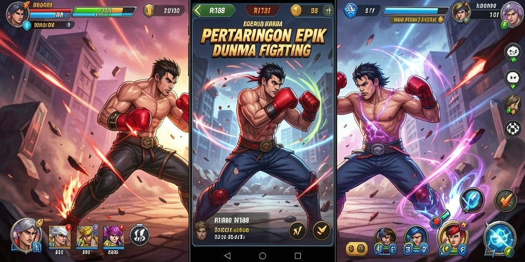 Tangkapan layar menunjukkan pertarungan mendebarkan dalam RI188.