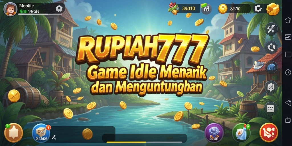 Screenshot utama RUPIAH777 menunjukkan gameplay Idle yang interaktif dan menarik.