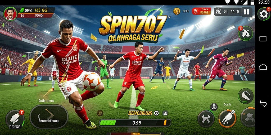 Tangkapan layar utama SPIN707 menampilkan gameplay seru dalam berbagai olahraga.