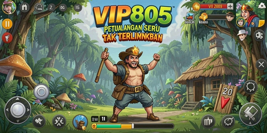 Tampilan gameplay VIP805 menunjukkan aksi petualangan yang mendebarkan.